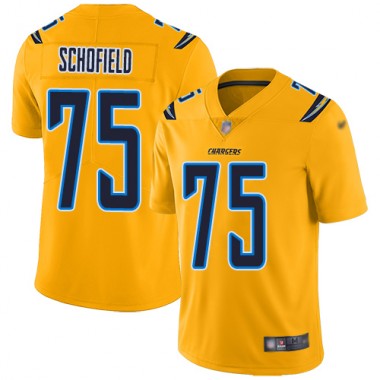 Los Angeles Chargers NFL Football Michael Schofield Gold Jersey Youth Limited #75 Inverted Legend